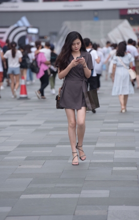 高挑的美女