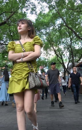 性感连衣裙性感高跟美眉