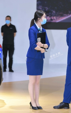 蓝裙丝袜制服金边高跟图片+视频 21-07-20-42P3