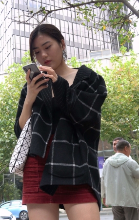 包臀短裙性感美女