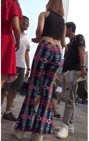 喇叭裤长腿MM