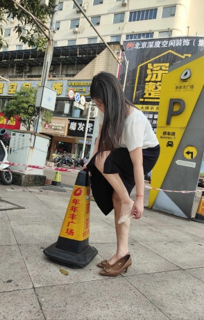 极品船袜+黑丝高跟美女