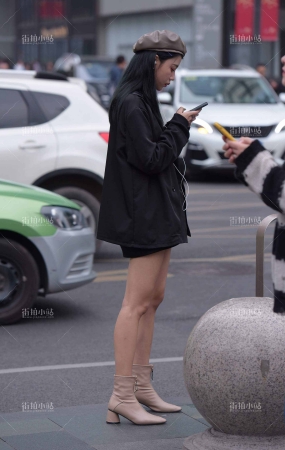 街拍时尚美女