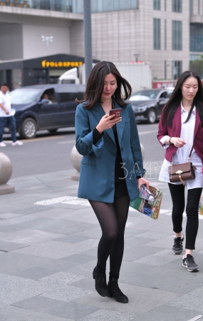 性感的西装黑丝美女-17P
