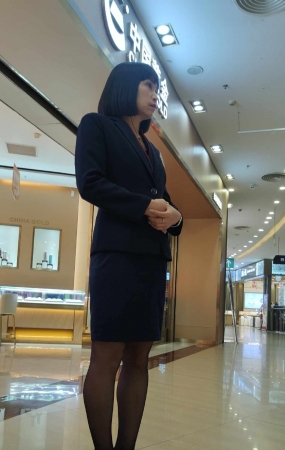 商场珠宝店制服黑丝诱人